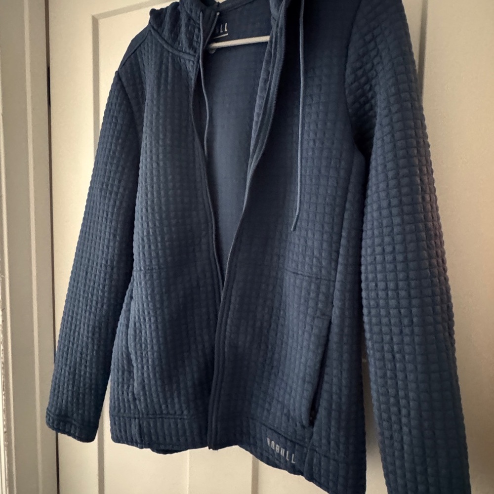 Nobull Navy Blue Quilted Hoodie M